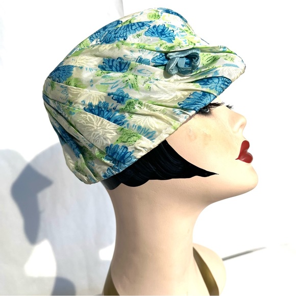 Vintage 40s 50s Floral Hat - Picture 7 of 14
